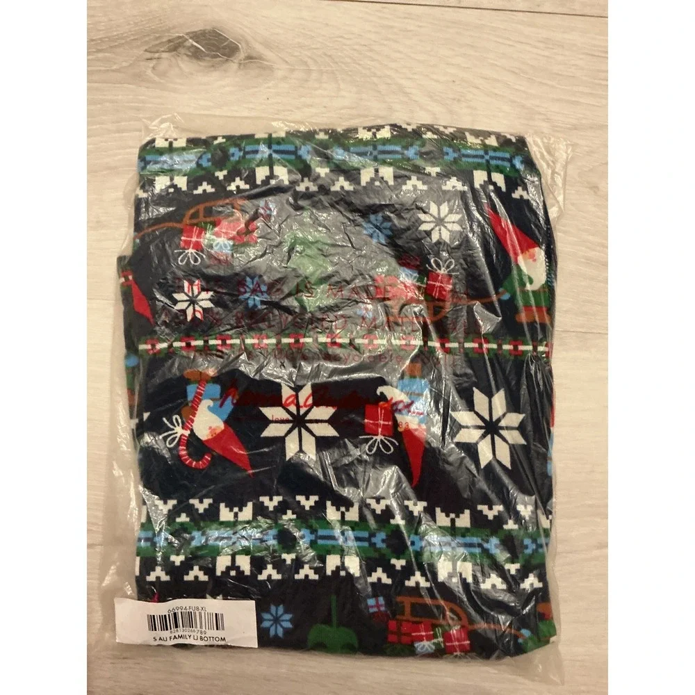 Hanna‎ Andersson Kids Pajama Bottoms Navy Christmas Print XL New With Tags